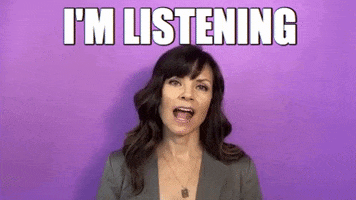 Tell Me More Lets Hear It GIF by Your Happy Workplace