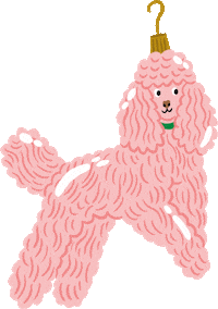 Pink Poodle Sticker by Seattle Chocolate