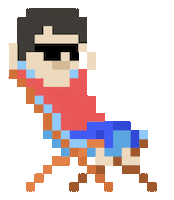 Pixel Smile Sticker by salim cheeks