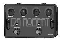 Guitar Pedal Rock Sticker by Aclam Guitars