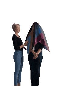 onceuponajrny rainbow girls pride flag Sticker