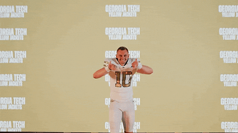 Georgia Tech Football Sport GIF by Georgia Tech Yellow Jackets