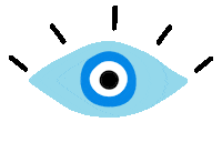 Evil Eye Good Luck Sticker by Aviva Atri