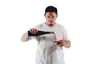 hip hop wine Sticker by #asktoni