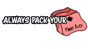First Aid Hiking Sticker by riverandtrail