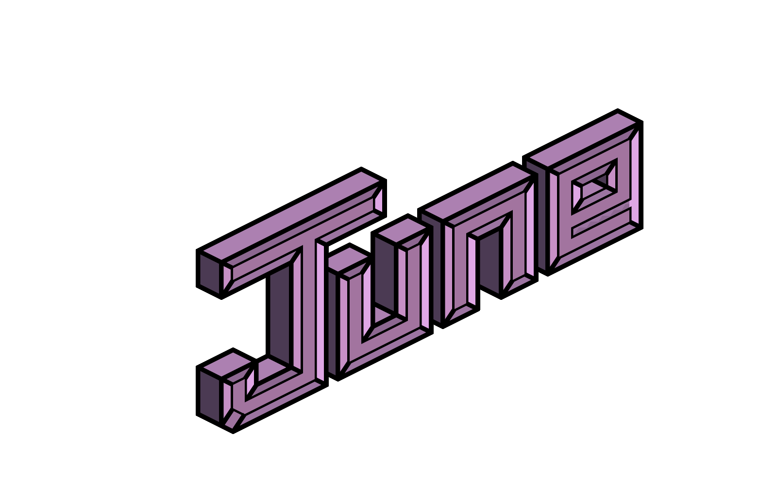 Pixel June Sticker