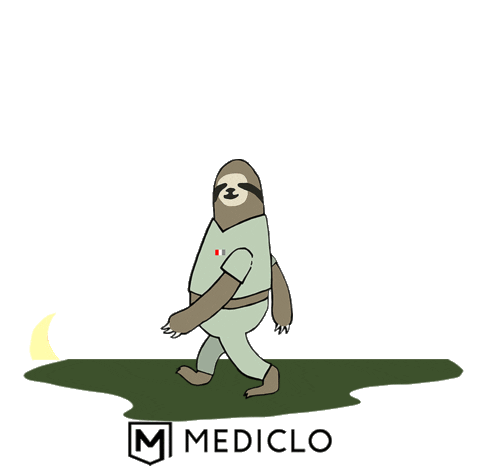 Day And Night Sloth Sticker by Mediclo