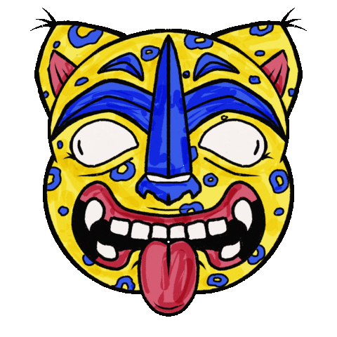 Myrnasummer mexico mascara tijuana jaguar Sticker