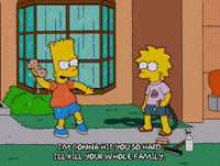 happy bart simpson GIF
