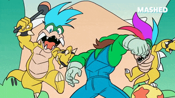 Super Mario Fighting GIF by Mashed
