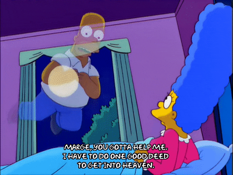 begging homer simpson GIF