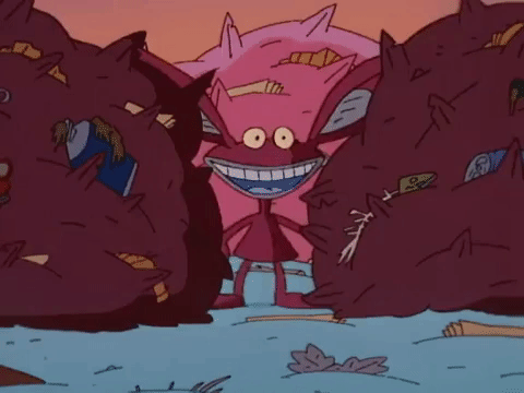nickrewind giphydvr nicksplat aaahh real monsters giphyarm035 GIF