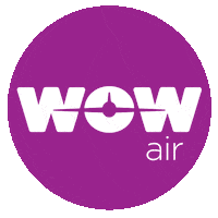 pink logo Sticker by WOW air