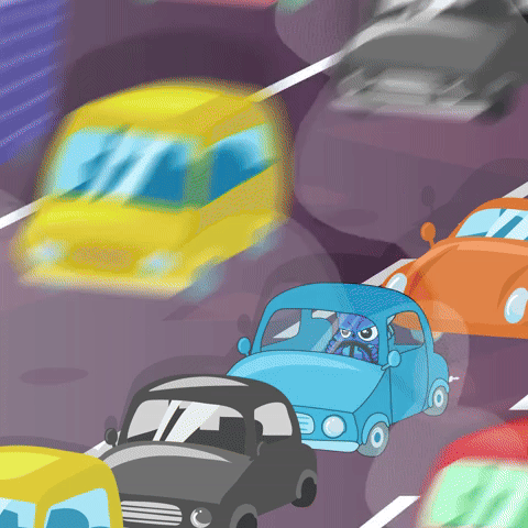 BigBrainTwin stuck in traffic