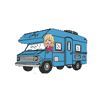 Truck Stop Roadtrip Sticker by Dolly Parton