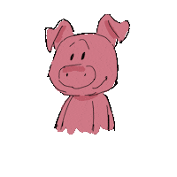 blackbird_school pig piggy свинья свинка Sticker