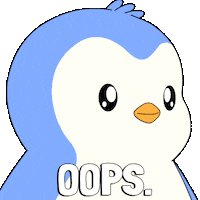 Oh Oh Oops Sticker by Pudgy Penguins