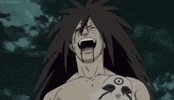 Madara Uchiha Laughing GIF