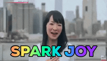 marie kondo spark joy GIF