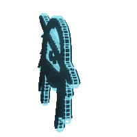 80S Neon Sticker
