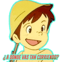 rayoconfuso pedro heidi corriendo rayoconfuso Sticker