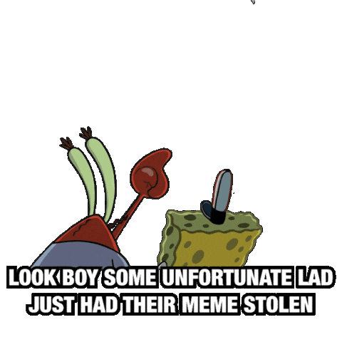 Pointing Up Mr Krabs Sticker