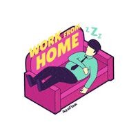 Working Work From Home Sticker by AquaFlask