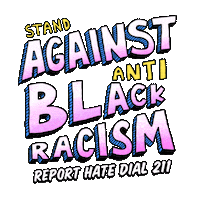 Black Lives Matter Blm Sticker by LA vs. Hate