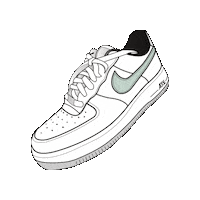 AOSEdesign nike sneakers airforce air force 1 Sticker