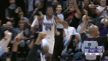 high five sacramento kings GIF by NBA
