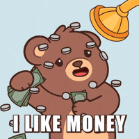 Im Rich Teddy Bear GIF by BEARISH