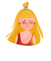Girl Beach Sticker by Berchida