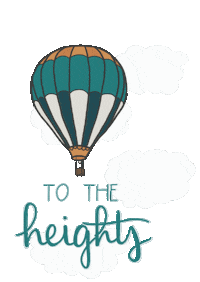 Hot Air Balloon Saint Quote Sticker by Annunciation Designs