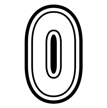 0 Sticker by Elizabeth Sutton Collection