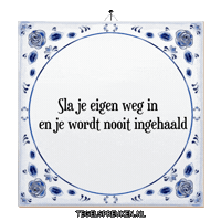 Wijsheid Verandering Sticker by Tegelspreuken.nl