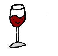 red wine wink Sticker by teganiversen