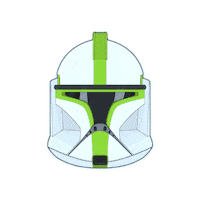 Clone Wars Helmet Sticker