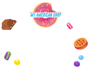 MyAmericanShop giphyupload yummy my american shop Sticker