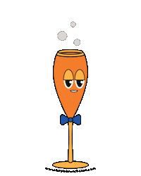 Sparkling Wine Champagne Sticker by Basic Brunchcast