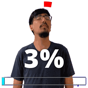 3 Percent Sticker
