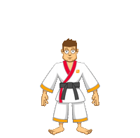 Martial Arts Smile Sticker by NEST Management
