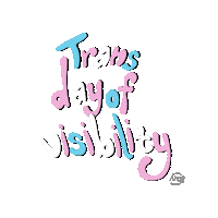 Transgender Day Of Visibility Love Sticker by Amor Design Studio