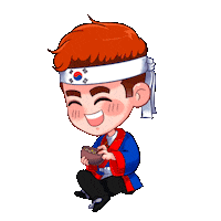 Happy Korean Bbq Sticker by RyuKoch