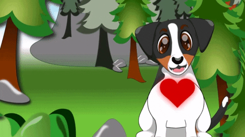 ZumatheDog giphygifmaker dog valentine puppy love GIF