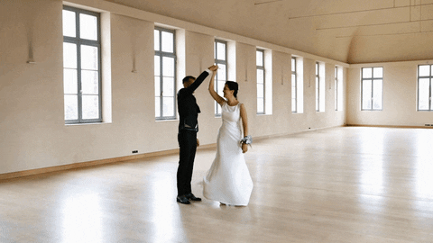 Bride and Groom dancing