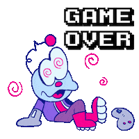 Sorry Game Over Sticker