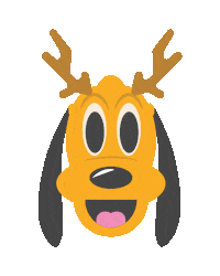 Happy Disney Pluto Sticker