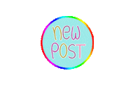 Rainbow Post Sticker