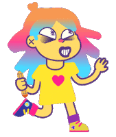 Run Garabato Sticker