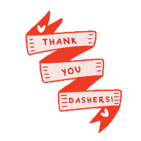 Dasher Thank You Sticker by DoorDash